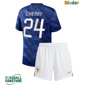 Frankreich Rayan Cherki #24 Replik Heimtrikot Kinder WM 2026 Kurzarm (+ Kurze Hosen)